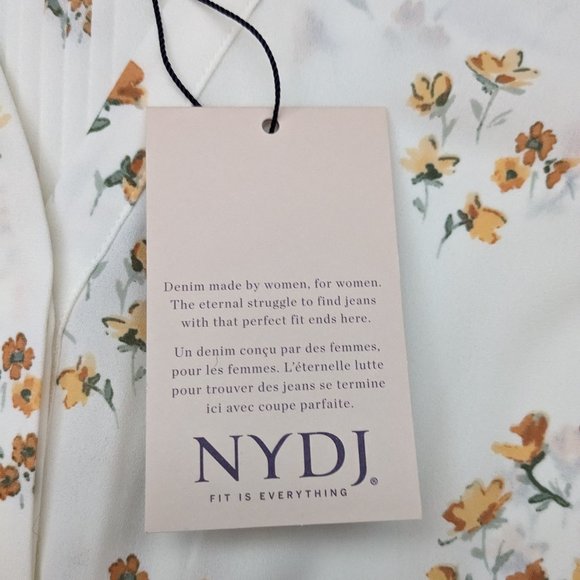 NYDJ - White Sleeveless Pintuck Blouse - Size S - NWT - Picture 9 of 10